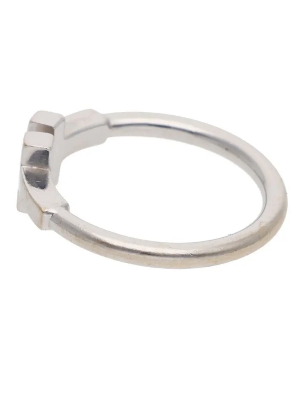 Tiffany & Co T Wire 18k White Gold Ring